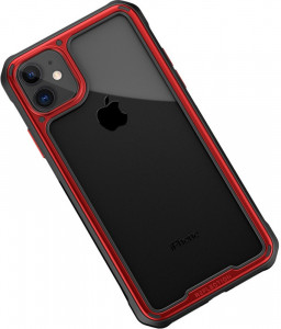 - Ipaky Mufull Series TPU+PC Case Apple iPhone 11 Red