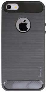 - Ipaky Slim Anti-fingerprint TPU Case iPhone SE/5/5s Gray #I/S