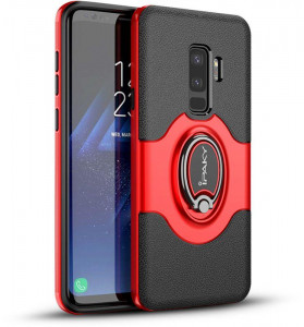 - Ipaky 360 Free Rotation Ring Holder case Samsung Galaxy S9 Plus G965F Red