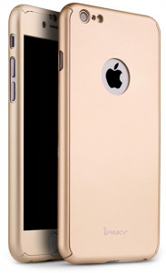 - Ipaky 360 PC Full Protection Case Apple iPhone 6/6s Gold