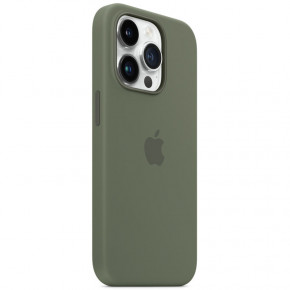   Silicone Full Case AAA MagSafe IC Apple iPhone 14 (Orig14Olive) 3