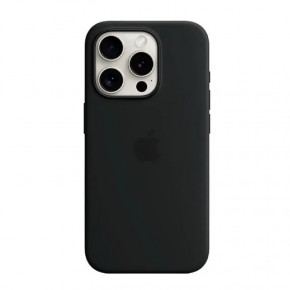   Silicone Full Case AAA MagSafe IC Apple iPhone 15 Black (Orig15Black)