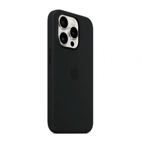   Silicone Full Case AAA MagSafe IC Apple iPhone 15 Black (Orig15Black) 3