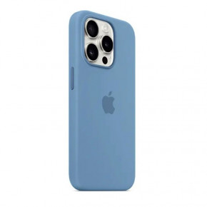   Silicone Full Case AAA MagSafe IC Apple iPhone 15 Blue (Orig15Blue) 3