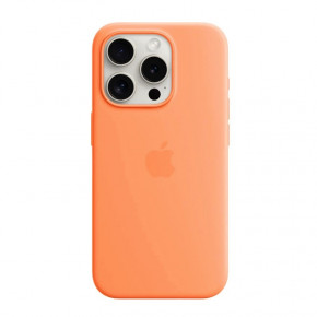   Silicone Full Case AAA MagSafe IC Apple iPhone 15 Orange (Orig15Orange)