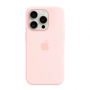   Silicone Full Case AAA MagSafe IC Apple iPhone 15 Pink (Orig15Pink)