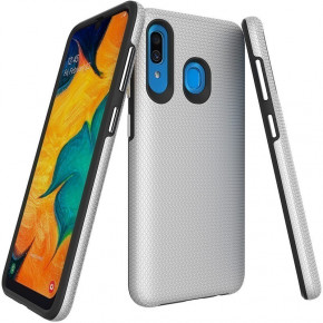 - Toto Triangle TPU+PC Case Samsung Galaxy A20/A30 Silver 3