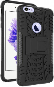 - TOTO Dazzle Kickstand 2 in 1 Case Apple iPhone 7/8 Black #I/S