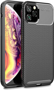 - Toto TPU Carbon Fiber 1,5mm Case Apple iPhone 11 Pro Black