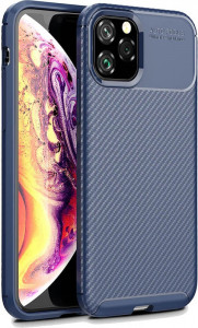 - Toto TPU Carbon Fiber 1,5mm Case Apple iPhone 11 Pro Dark Blue