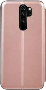 - Toto Book Rounded Leather Case Xiaomi Redmi Note 8 Pro Rose Gold 3