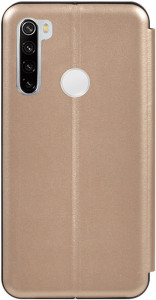 - TOTO Book Rounded Leather Case Xiaomi Redmi Note 8 Gold #I/S 3