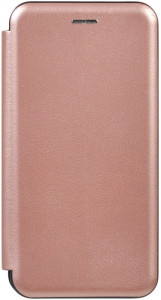 - TOTO Book Rounded Leather Case Samsung Galaxy A10s Rose Gold #I/S