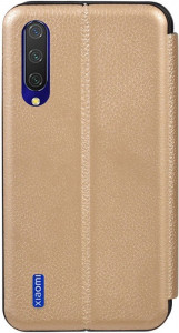 - TOTO Book Rounded Leather Case Xiaomi Mi CC9/Mi 9 Lite Gold #I/S 3