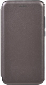 - TOTO Book Rounded Leather Case Xiaomi Mi CC9/Mi 9 Lite Gray #I/S