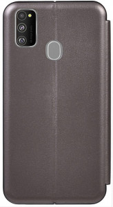 - TOTO Book Rounded Leather Case Samsung Galaxy M30s Gray #I/S 3