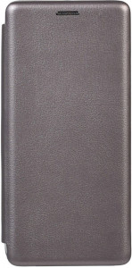 - TOTO Book Rounded Leather Case Samsung Galaxy A20s Gray #I/S