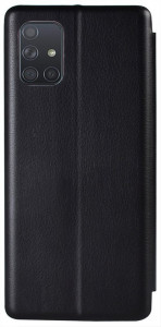 - TOTO Book Rounded Leather Case Samsung Galaxy A71 Black #I/S 3