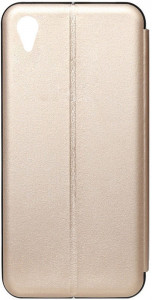 - TOTO Book Rounded Leather Case Vivo Y91c Gold #I/S 3