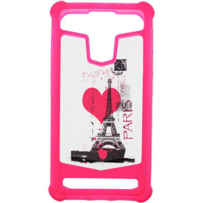 - Toto Universal TPU case with image 4,5 Eiffel Tower Pink