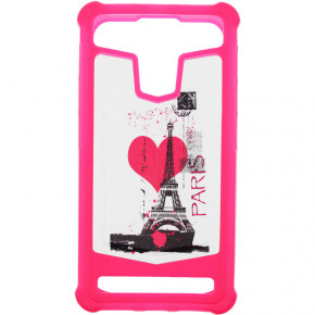 - Toto Universal TPU case with image 5 Eiffel Tower Pink