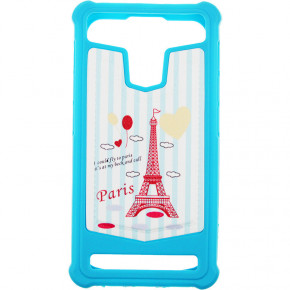 - Toto Universal TPU case with image 5,5 Eiffel Tower Blue