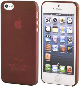 - Toto Ultra Thin TPU Case iPhone 5/5S/SE Red