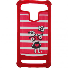 - Toto Universal TPU case with image 4,5 Kitty Red