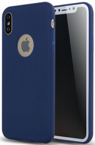 - TOTO Matte colorful TPU case iPhone X Blue #I/S