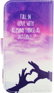 - TOTO Book Universal cover Picture magic with window 4.5-5.0 Heart #I/S 5