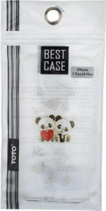 - Toto TPU case with stones iPhone 7 Plus/8 Plus Panda Transparent 3