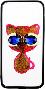 - Toto TPU Case Decorative Stones IPhone 7 Plus/8 Plus Cat Pink