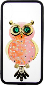 - Toto TPU Case Decorative Stones IPhone X Owl Black