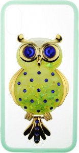 - Toto TPU Case Decorative Stones IPhone X Owl Green