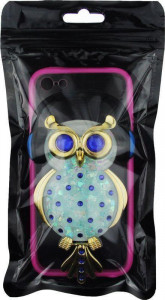 - Toto TPU Stones Case IPhone 5/5S/SE Owl in Headphones Blue 3