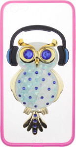 - Toto TPU Stones Case IPhone 6 Plus/6S Plus Owl in Headphones Blue