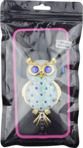 - Toto TPU Stones Case IPhone 6 Plus/6S Plus Owl in Headphones Blue 3