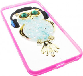 - Toto TPU Stones Case IPhone 6 Plus/6S Plus Owl in Headphones Green 4