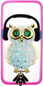 - Toto TPU Stones Case IPhone 7/8 Owl in Headphones Green