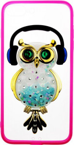 - Toto TPU Stones Case IPhone 7 Plus /8 Plus Owl in Headphones Green