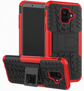 - Toto Dazzle Kickstand 2 in 1 Case Samsung Galaxy A6+ 2018 Red