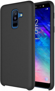 - TOTO Liquid Silicone case Samsung Galaxy A6+ 2018 Black #I/S