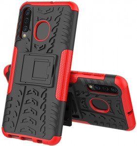 - Toto Dazzle Kickstand 2 in 1 Case Samsung Galaxy A30s/A50/A50s Red 3