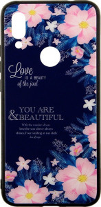 - Toto Glass Fashionable Case Xiaomi Redmi 7 Flower Blue