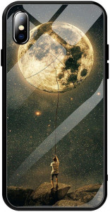 - Toto Glass Fashionable Case Apple iPhone X Star Space