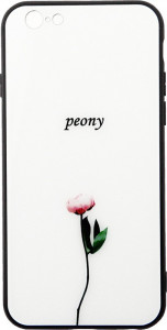 - Toto Glass Fashionable Case Apple iPhone 6/6S Peon on White