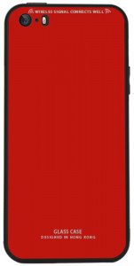 - Toto Pure Glass Case Apple iPhone SE/5s/5 Red