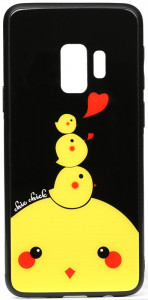 - Toto Cartoon Print Glass Case Samsung Galaxy S9 Chicken Chick