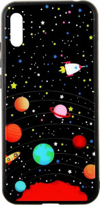 - Toto Cartoon Print Glass Case Huawei Y6 2019 Planets