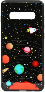 - Toto Cartoon Print Glass Case Samsung Galaxy S10 Planets